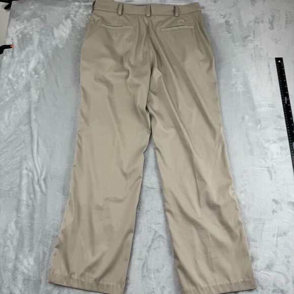 Nike Golf Pants Mens 34x31 Khaki Dri-FIT Training Stretch Wide Leg Lightweight - Picture 6 of 15
